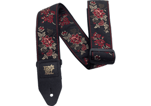 Ernie Ball Strap - Red Rose
