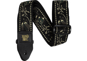 Ernie Ball Strap - Black Pleasant Pheasant