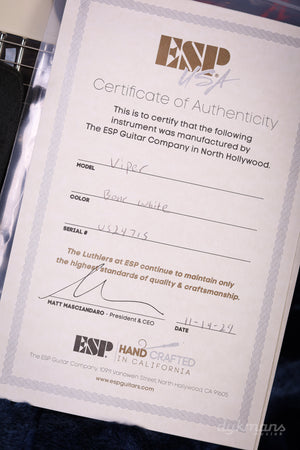 ESP USA Viper Bone White