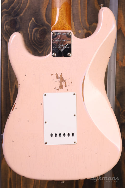 Fender Custom Shop Limited Edition '63 Stratocaster Relic Super Faded Aged Shell Pink b-stock