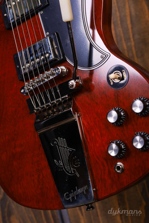 Epiphone 1964 SG Standard Reissue with Maestro Vibrola Cherry Red