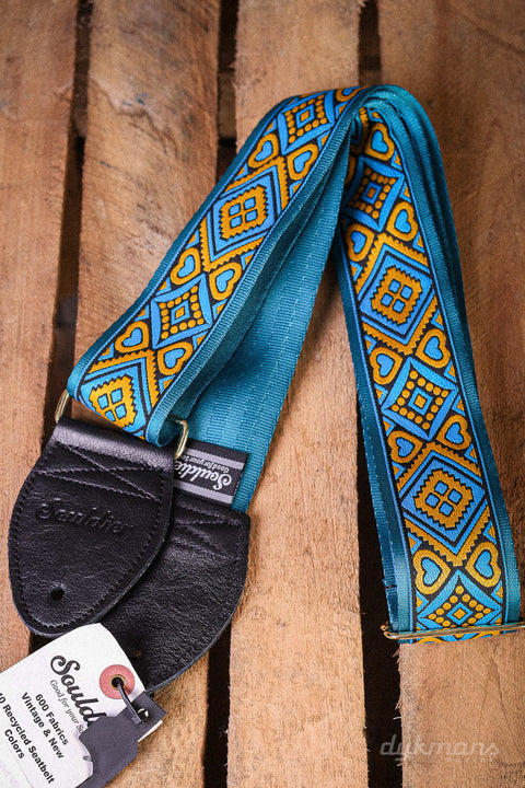 Souldier Guitar Strap Sage Turqoise Black