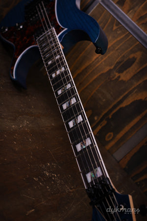 Ibanez Prestige RG653DX Transparent Deep Blue Flat