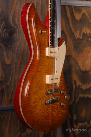 Novo Serus P2 Carve Top Flamed Maple Faded Tea Burst