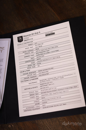 Mayones Ori Enji 5 Gunmetal Grey