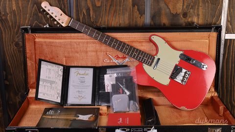 Fender Custom Shop Time Machine '63 Telecaster Relic Aged Fiesta Red