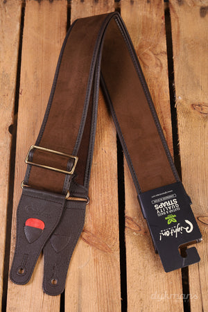 RightOn Guitar Strap Divine Brown Talisman