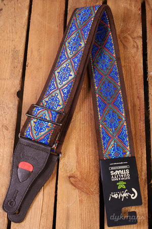 RightOn Guitar Strap Hafa Blue Standard Plus