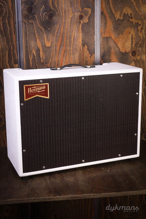 Benson Bellringer 1x12" Combo White Tolex, Oxblood Grille