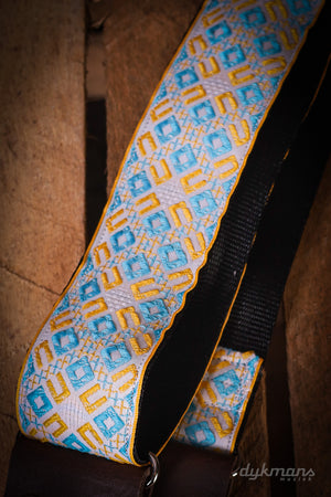 Holy Cow Real Vintage 60's Yellow Blue Crosses