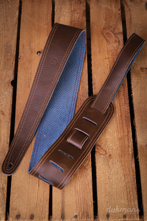 Liam's Adjustable Guitar Strap Dark Brown