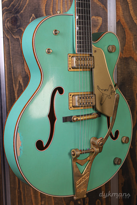 Gretsch Custom Shop 1959 White Falcon Sea Foam Green Heavy Relic