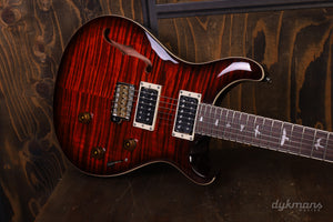 PRS SE Custom 24 Semi-Hollow Piezo Orange Tiger Burst