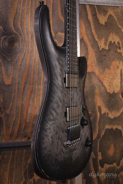 Mayones Regius Core 6 Quilted Trans Graphite Burst