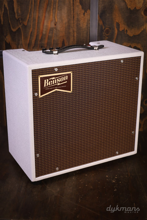 Benson Vinny Reverb Combo White Tolex, Oxblood Grille