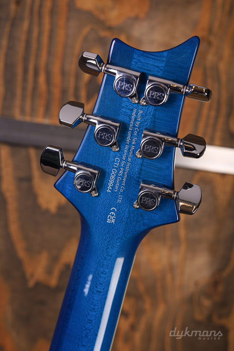 PRS SE Custom 24 Semi-Hollow Piezo Lake Blue