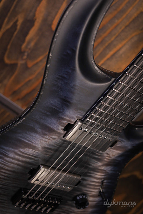 Mayones Regius Core 7 Quilted Trans Graphite Burst