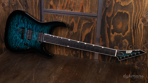 ESP USA M-II Quilted Maple Black Aqua Sunburst