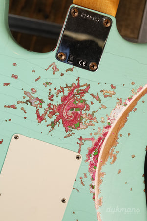 Fender Custom Shop Stratocaster Heavy Relic Surf Green Over Pink Paisley