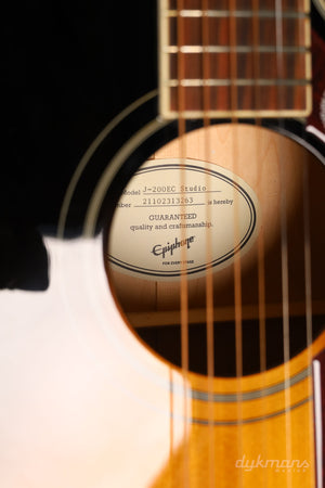 Epiphone J-200 Studio EC Vintage Sunburst