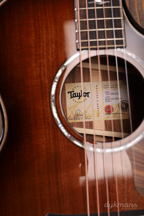 Taylor Builder's Edition 814ce Sinker Redwood