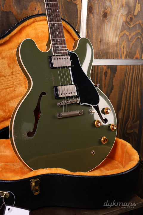 Gibson 1959 ES-335 Reissue Olive Drab Murphy Lab Heavy Aged