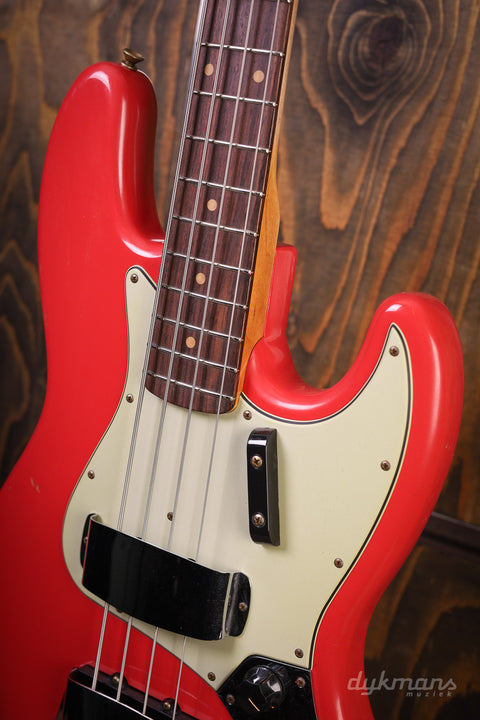 Fender Custom Shop '63 Jazz Bass Journeyman Relic Aged Fiesta Red #22370