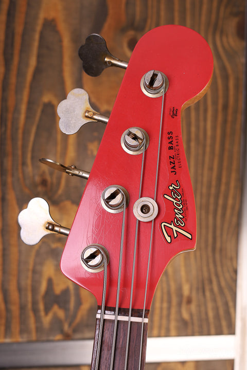 Fender Custom Shop '63 Jazz Bass Journeyman Relic Aged Fiesta Red #22370