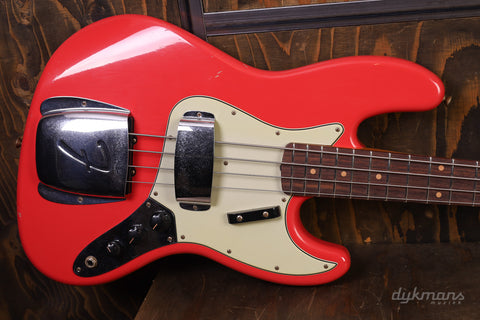 Fender Custom Shop '63 Jazz Bass Journeyman Relic Aged Fiesta Red #22370