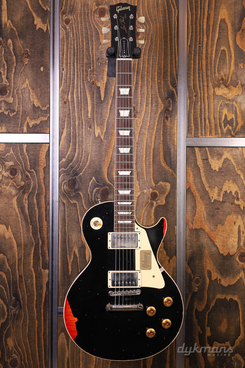 Gibson Custom Shop Les Paul Standard Painted Over Limited Run Ebony over Cherry Sunburst PRE-OWNED!