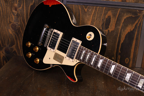 Gibson Custom Shop Les Paul Standard Painted Over Limited Run Ebony over Cherry Sunburst PRE-OWNED!