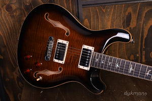 PRS SE Hollowbody II Piezo Black Gold Burst (with LR Baggs system)