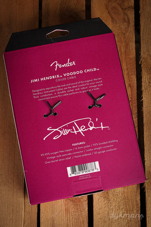 Fender Jimi Hendrix Voodoo Child Coiled Cable 9.1m Purple