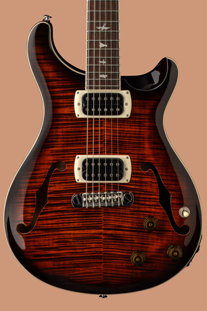 PRS SE Hollowbody II Piezo Orange Tiger Smokeburst
