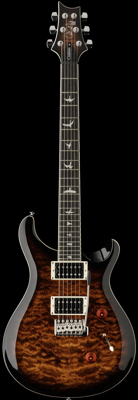 PRS SE Custom 24 Quilt Black Gold Burst