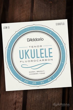 D'addario Fluorocarbon Tenor Ukulele Strings (Low G)