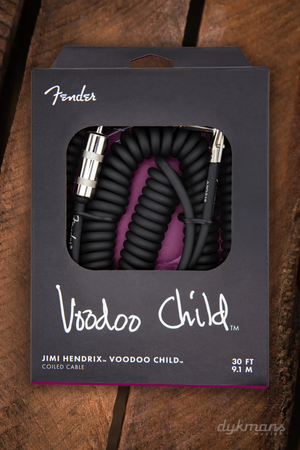 Fender Jimi Hendrix Voodoo Child Coiled Cable 9.1m Black