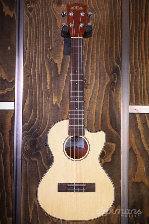 Kala Tenor Ukulele Solid Top Spruce Gloss with Cutaway